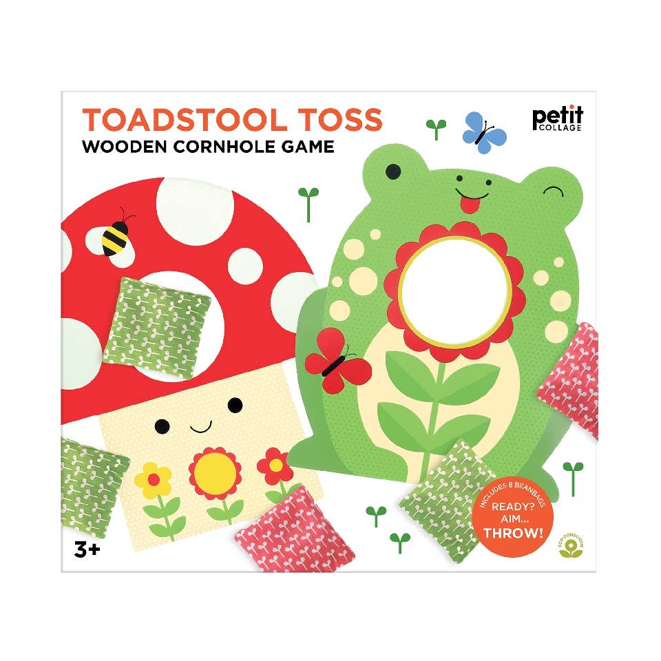 Toadstool Toss Wooden Cornhole Game