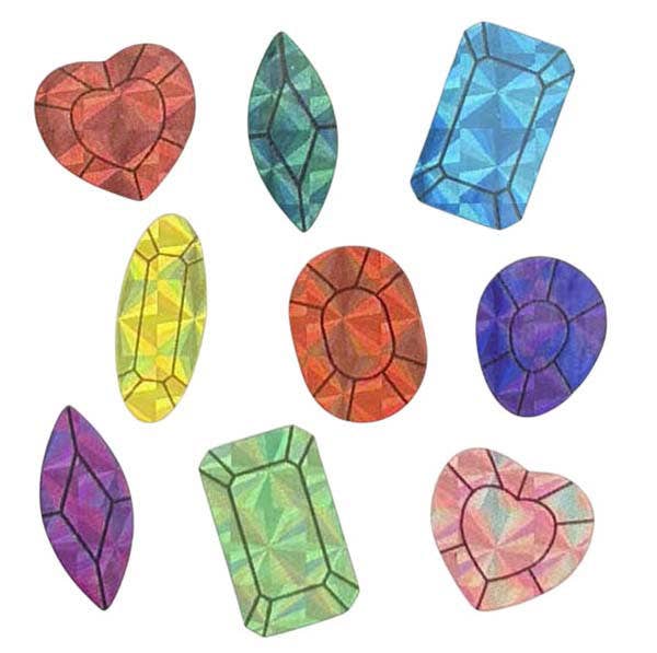 Prism Gems Colourful Sticker Sheets