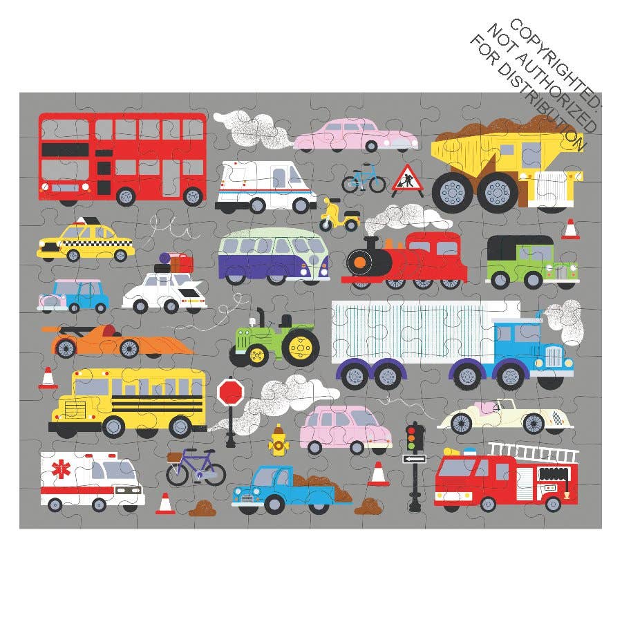 On the Move 100 Piece Double-Sided Puzzle