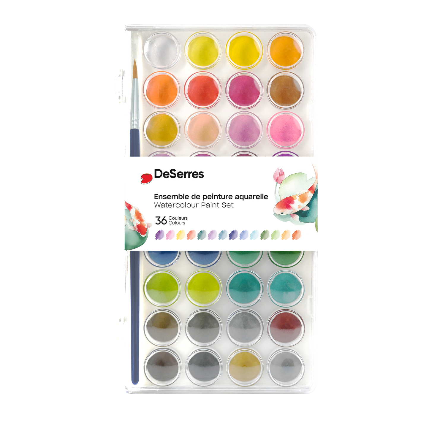 36 Colours Watercolour Set