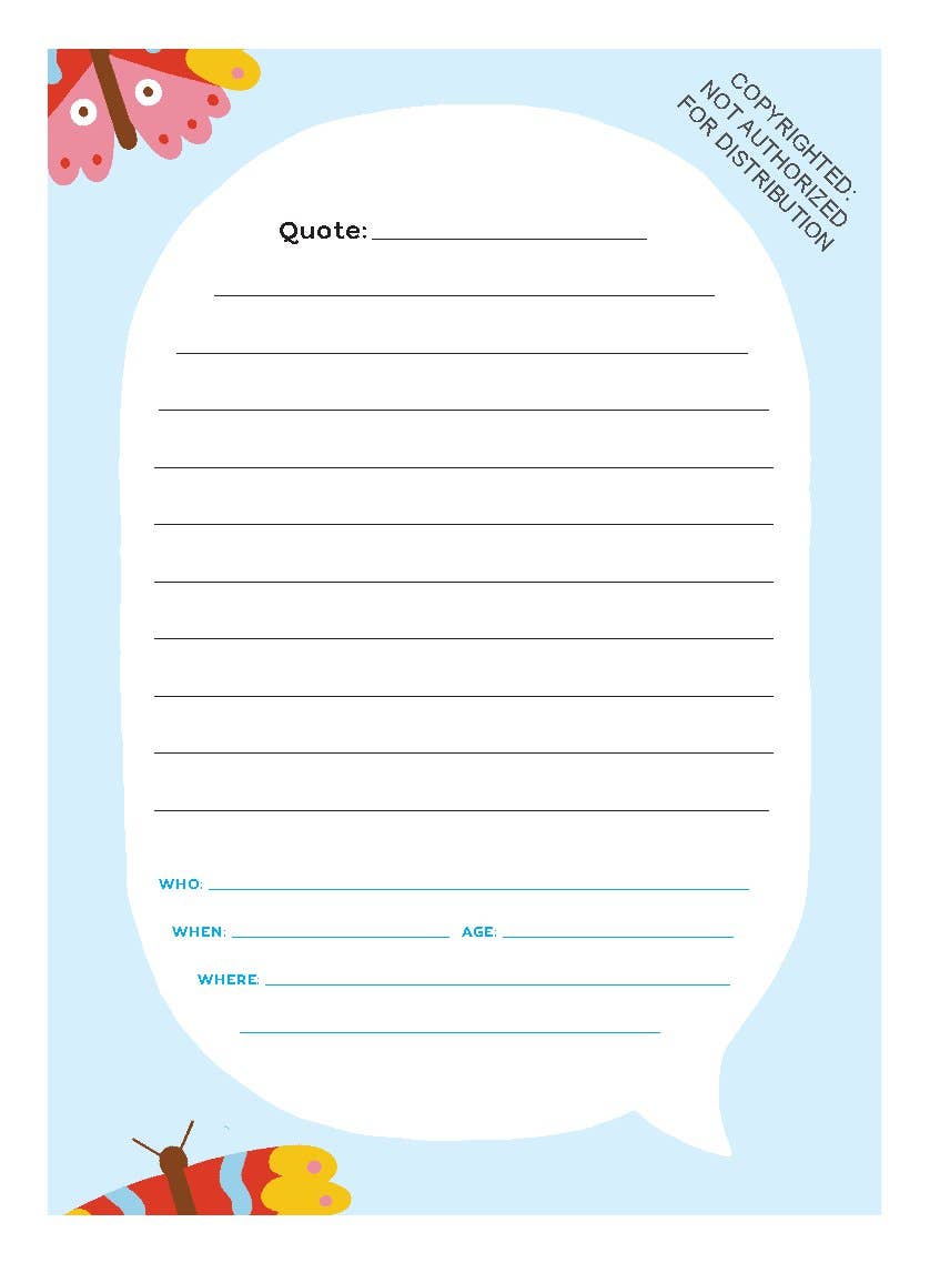 My Quotable Kid - Journal for Parents