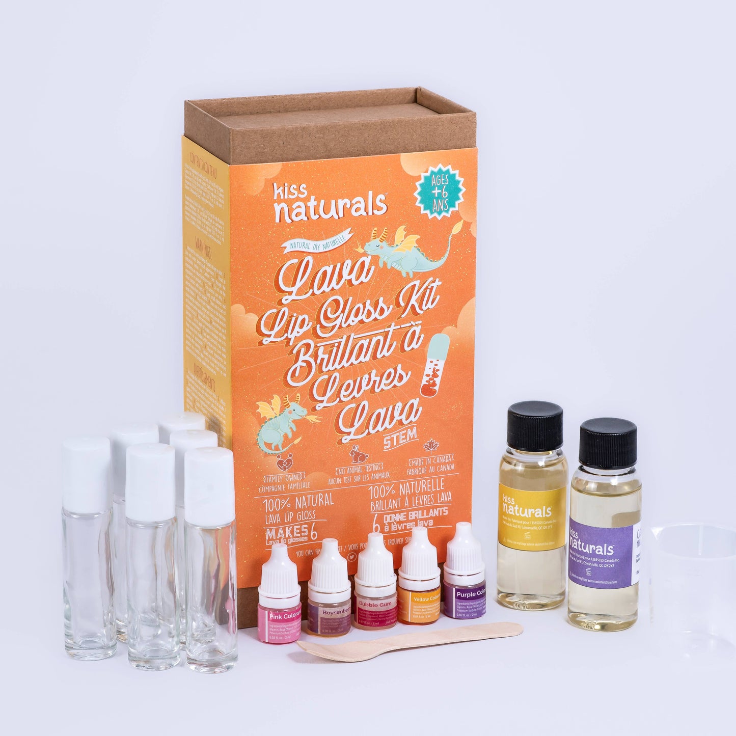 Make Your Own Lava Lip Gloss - Kiss Naturals DIY Kits for Kids
