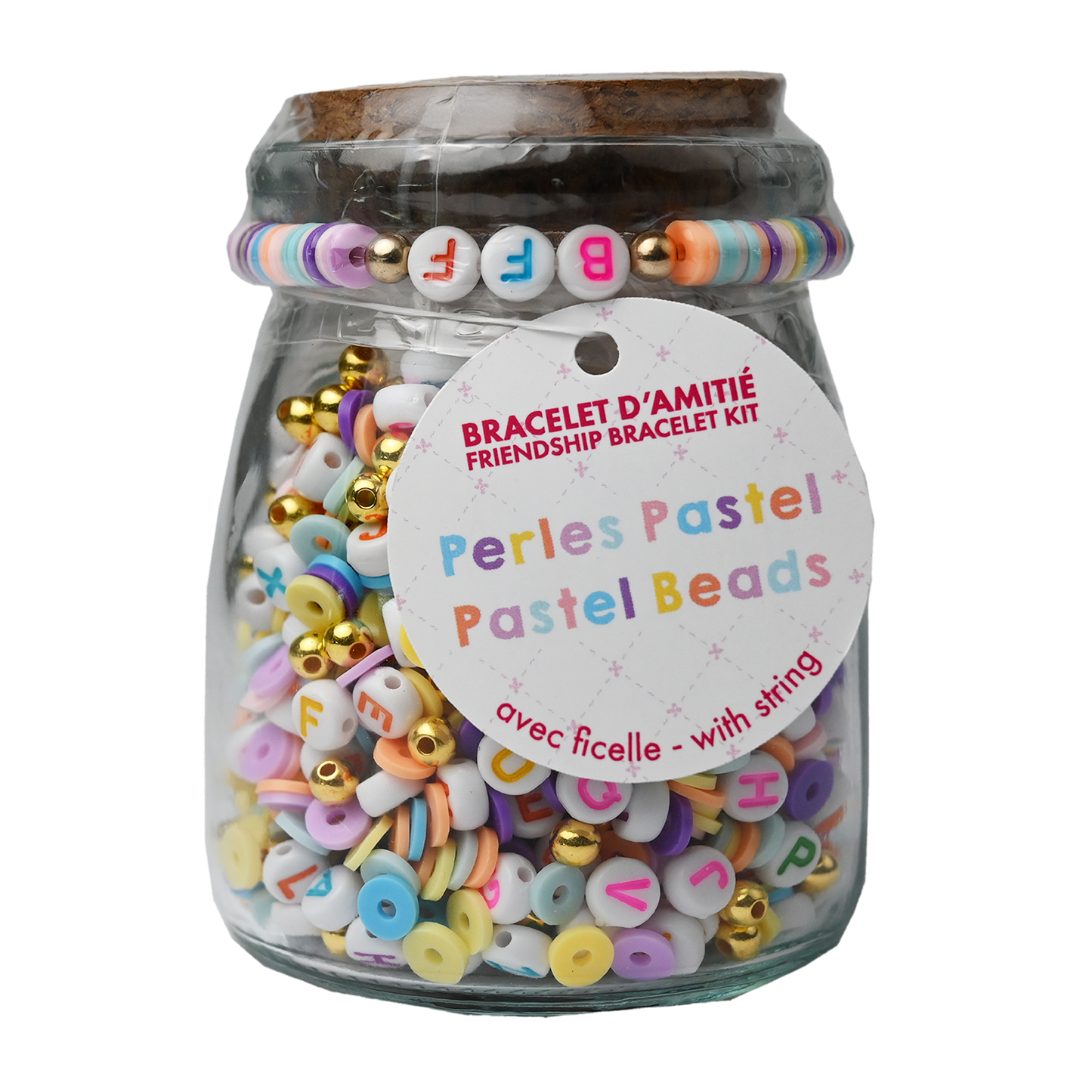DIY Bead Jar - Pastels