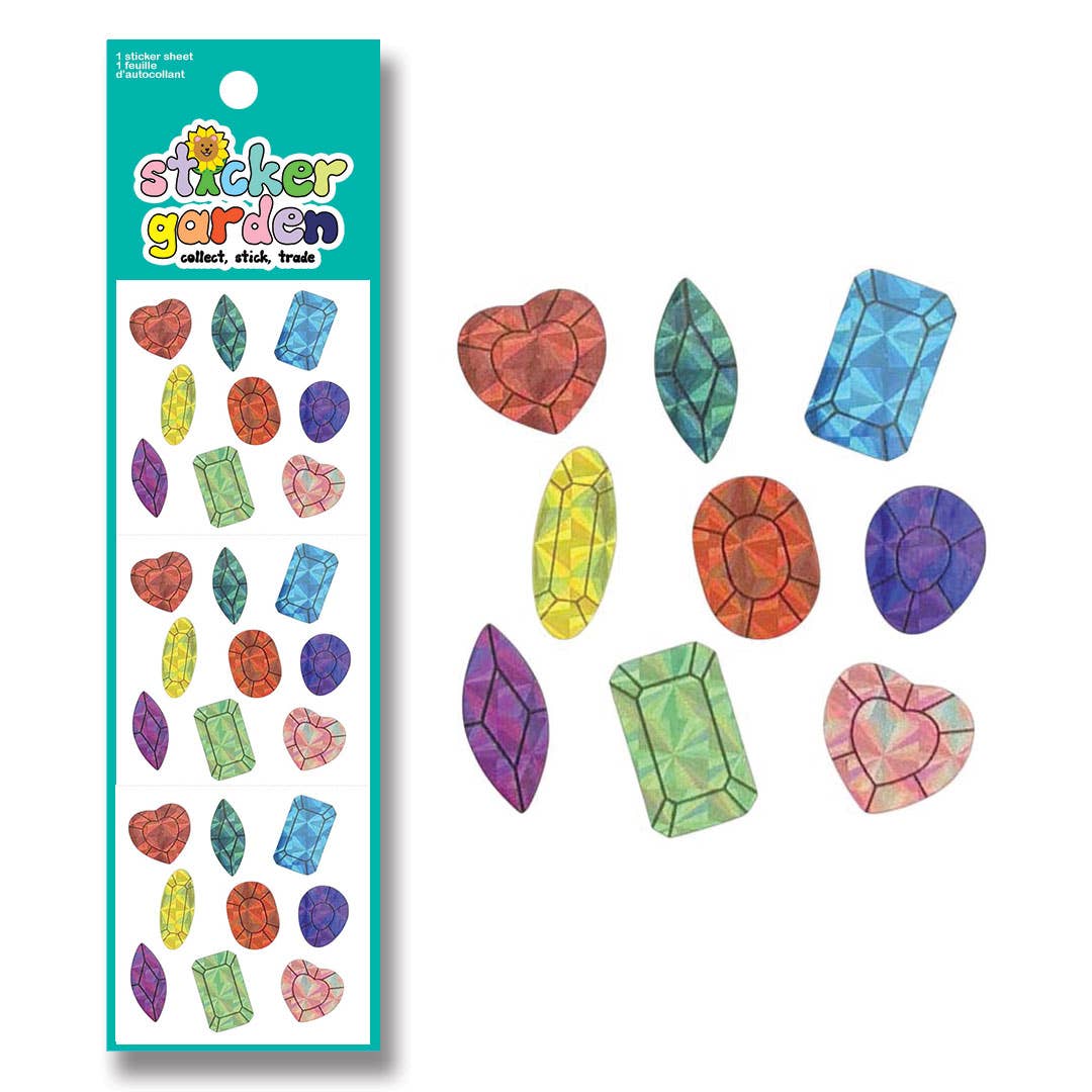 Prism Gems Colourful Sticker Sheets
