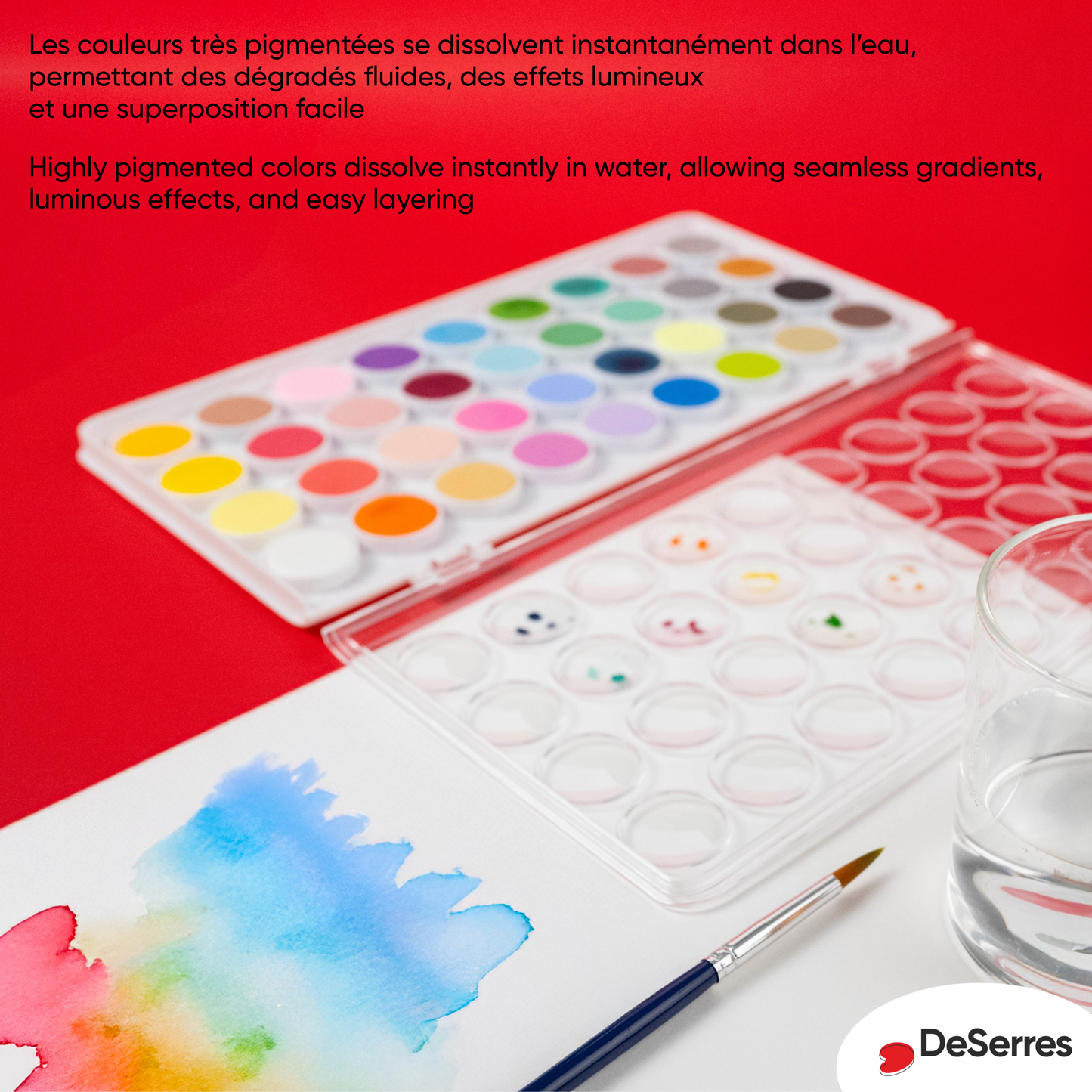 36 Colours Watercolour Set