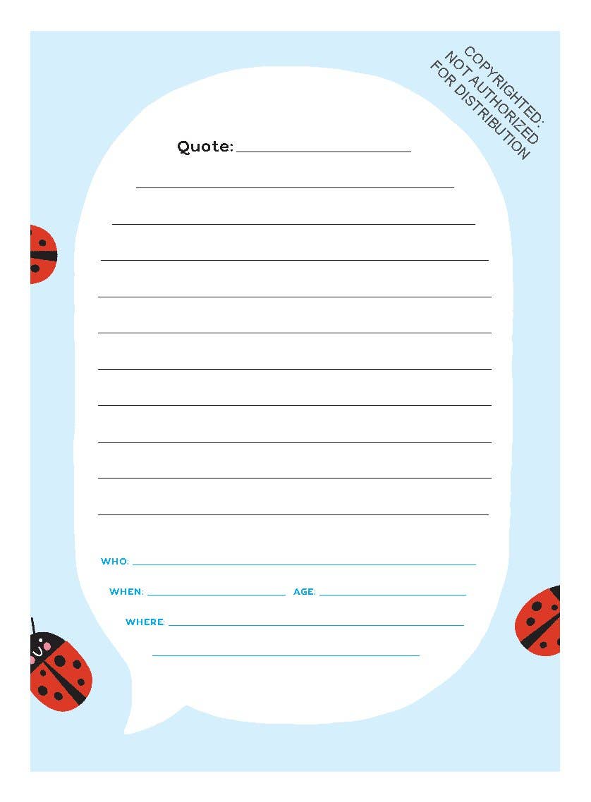 My Quotable Kid - Journal for Parents
