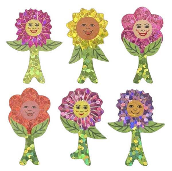 Sparkle Flower Power Stickers