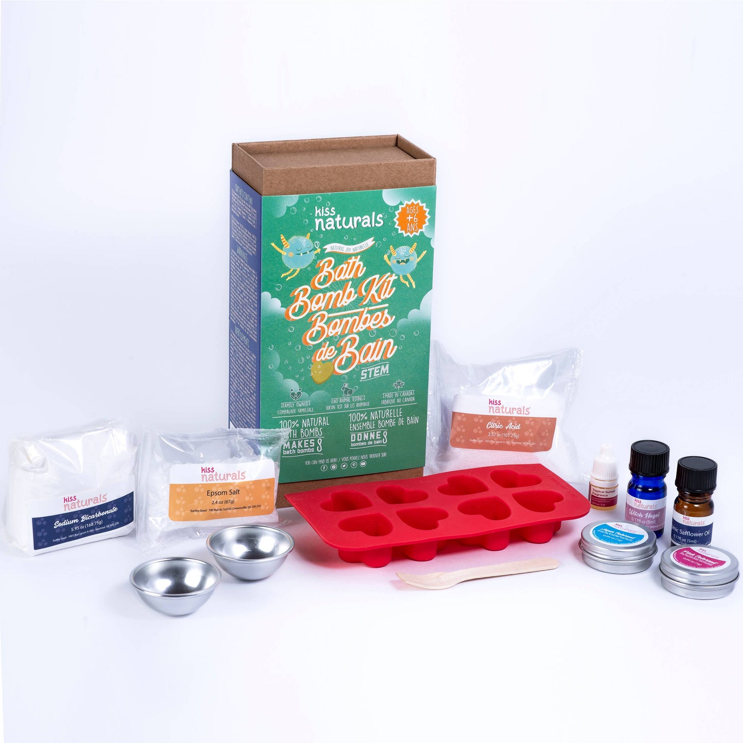 Make Your Own Bath Bombs - Kiss Naturals DIY Kits for Kids